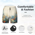 thumbnail image 5 of Lsque Mens Swim Trunks Floral Mountain Landscape Pattern - Bathing Suit Compression Liner - Beach Swim Shorts Swimwear - (S-3XL) - Stretch Quick Dry -Medium, 5 of 9