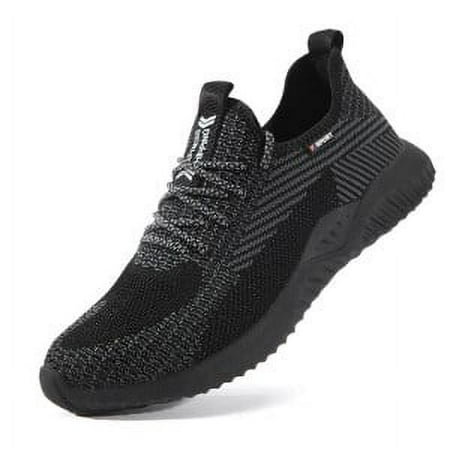 Steel Toe Shoes for Men Comfortable Safety Shoes Non Slip Steel Toe Sneakers Warehouse Industry Contstruction Mens Work Shoes