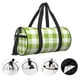 thumbnail image 3 of Balery White Green Plaid Bolsa de Gimnasio para Mujeres y Hombres, Bolsa de Viaje Impermeable, Bolsa de Fin de Semana con Compartimento para Zapatos y Bolsillo Húmedo, 3 of 6