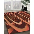 thumbnail image 3 of Ahgly Company Machine Washable Indoor Rectangle Transitional Orange Area Rugs, 6' x 9', 3 of 7