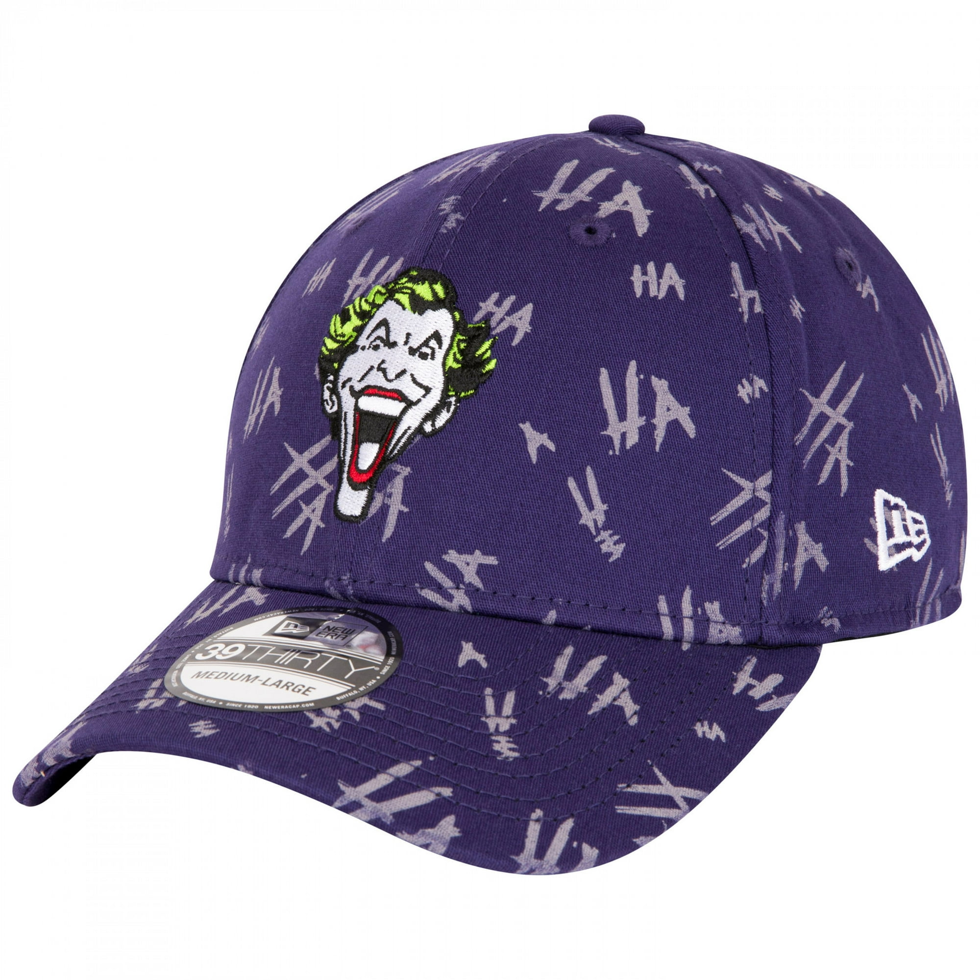 Joker Purple All Over HAHA 39Thirty Fitted New Era Hat Small Medium Walmart