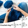 thumbnail image 5 of Stiwee 3Pcs Crochet Rings For Crocheting Adjustable Crochet Tension Ring For Finger Yarn Guide Ring Knitting Crochet Accessories For Women, 5 of 5