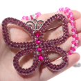 thumbnail image 6 of Butterfly Necklace for Women - Rhinestone Pendant Choker, Zinc Alloy Jewelry, Cute Sparkly Accessory, 6 of 7