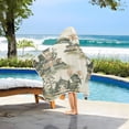 thumbnail image 3 of Yayeee Kids Hooded Towels Toddler Soft Absorbent Beach Bathing Wrap 50" x 23.5", Green Mountain Pattern, 3 of 5