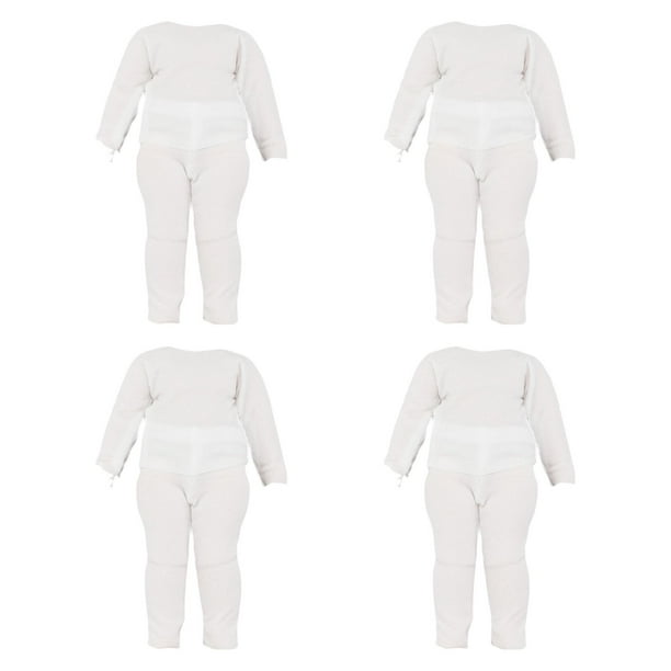 4 piezas 1/12 muñecas camisa pantalones traje disfraz juego de simulación juguete niños regalos moda traje de manga larga