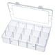 thumbnail image 1 of Caja De Almacenamiento De 15 Rejillas De Plástico Para Joyería, Pastillas, Puntas De Uñas, Contenedor Portátil Desmontable Con Sello De Seguridad Para Pendientes, Anillos,, 1 of 7