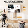 thumbnail image 5 of RTVR Floor TV Cart Stand with Mount for 55 to 90 inch Screens up to 150 lbs Heavy Duty Conner TV Stand, White, 5 of 8