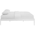 thumbnail image 4 of Hawthorne Collection Modern Full Metal Platform Bed in White, 4 of 5