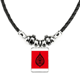thumbnail image 1 of flor de loto collar a mano colgante de cuerda de cuero Unbranded M, 1 of 3