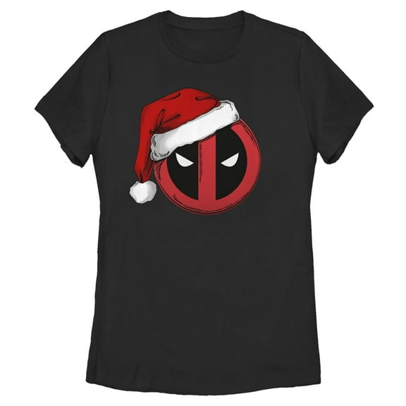 Women's Marvel Deadpool Santa Hat T-Shirt