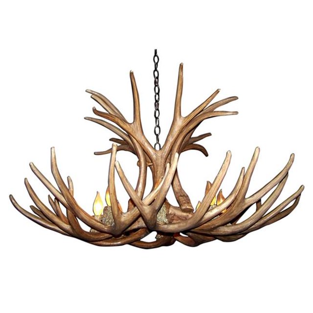 CDN Antler Design UNSFMST-M 27-29 in. Reproduction Antler Chandelier, Medium