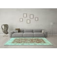 thumbnail image 3 of Ahgly Company Indoor Rectangle Oriental Light Blue Traditional Area Rugs, 4' x 6', 3 of 4