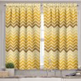 thumbnail image 2 of Ambesonne Yellow Valance & Curtain, Chevron Zigzag Ombre, 55"x30", Yellow Pale Yellow, 2 of 6
