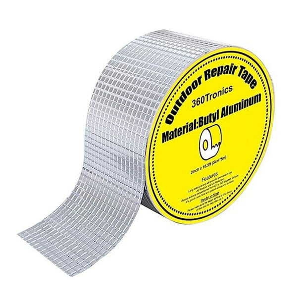 Waterproof Tape Outdoor, Aluminum Butyl Tape x 33ft, water for leaks