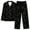 Black, variant on Cavosen Womens Two Piece Lounge Set with Pocket Button Up 2 Piece Pajamas Sets Long Pants Long Sleeve Sleepshirts Nightwear Homewear Lightweight Comfy Sleepwear Fall Winter Clothes