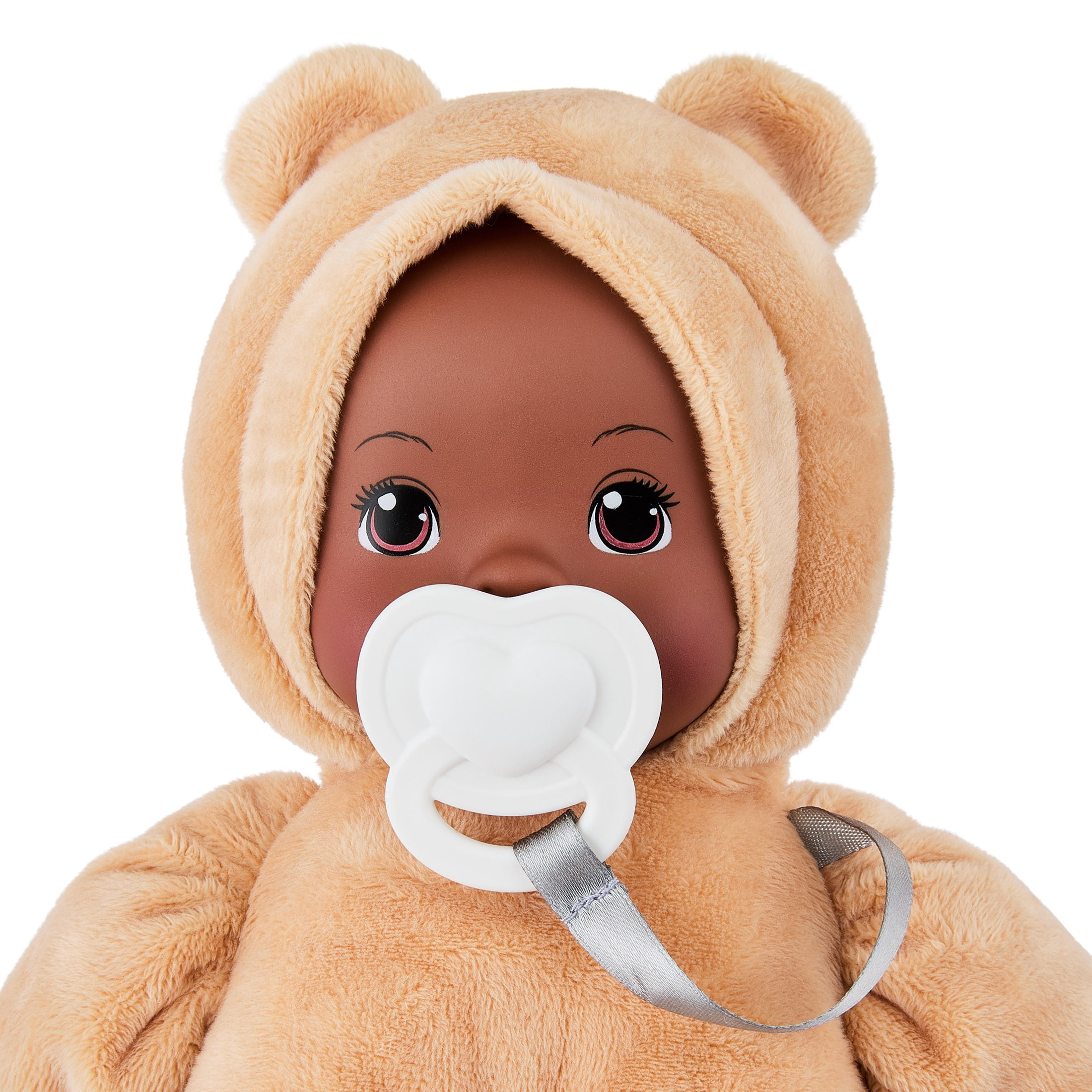 My Sweet Love 10-Inch Snuggly Baby Doll with Pacifier, Beige Bear Outfit