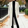 thumbnail image 3 of cocolona Womens Long Coat for Women Fall Winter Long Sleeve Lapel Trench Coat Oversized Elegant Trendy Jacket, 3 of 7