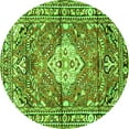 thumbnail image 1 of Ahgly Company Indoor Round Medallion Green Traditional Area Rugs, 8' Round, 1 of 1