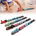 thumbnail image 4 of Noref Ensemble de Modèles de Trains, Modèle de Trains à Rétrofriction, 4 Ensembles de Mini Trains Jouet Modèle de Trains à Vapeur à Rétrofriction Styles Assortis pour Enfants, 4 of 8
