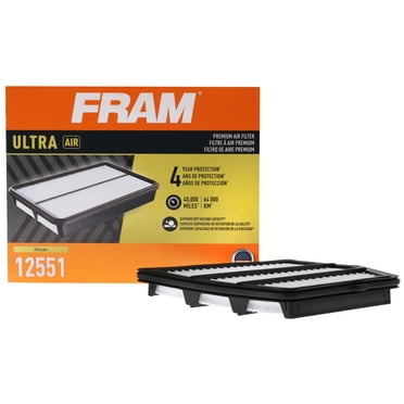 FRAM Ultra Air XGA12551, Premium Engine Air Filter for Select Nissan Vehicles Fits select: 2019-2023 NISSAN ALTIMA