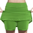 thumbnail image 2 of Hvobtty Girls' Leisure Sports Short Skirts, Toddler Half Skirts, Zhongda Girls' Fashion Solid Color Loose High Waist A-line Fake Two Piece Sports Pants Skirt Half Army Green 2-3 Years, 2 of 4