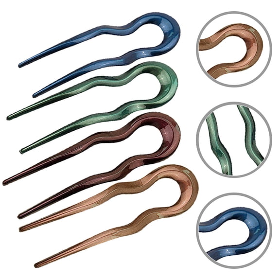 Tineasur chinese-style hair sticks Hair Forks PC Secure Hairpin Women Formal Event 4pcs