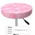 thumbnail image 4 of Fotbe Breast Cancer Awareness Stool Covers Round,Waterproof Round Bar Stool Covers Bar Chair Covers Washable Stool Cushion Slipcover for 12-14 Inch Chair-12 inch, 4 of 7