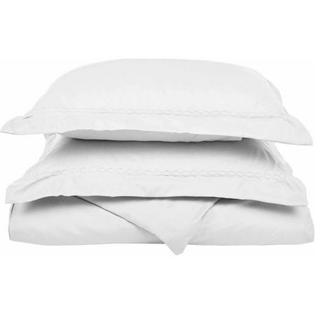 - Superior Light Weight and Super Soft Brushed Microfiber, Wrinkle Resistant Duvet Cover with Cloud Embroidered Pillow Shams