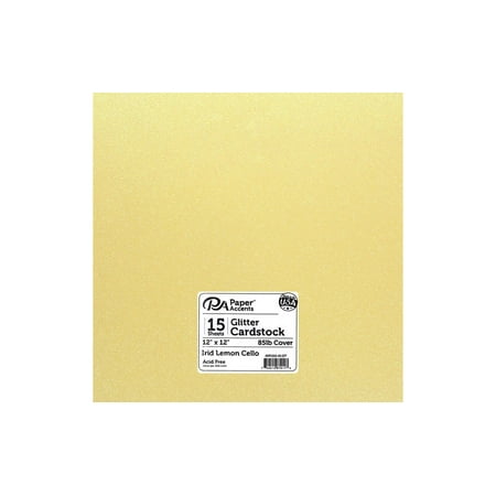 UPC: 0740512879113 | Cdstk Glitter 12×12 85lb 15pc Pk Irid Lemon Cello