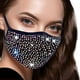 thumbnail image 4 of Mascarilla lavable ZHCH con diamantes de imitación y purpurina, 4 of 4