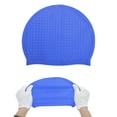 thumbnail image 5 of Unique Bargains 1 Pc Waterproof Bubbles Texture Swimming Cap Blue, 5 of 6
