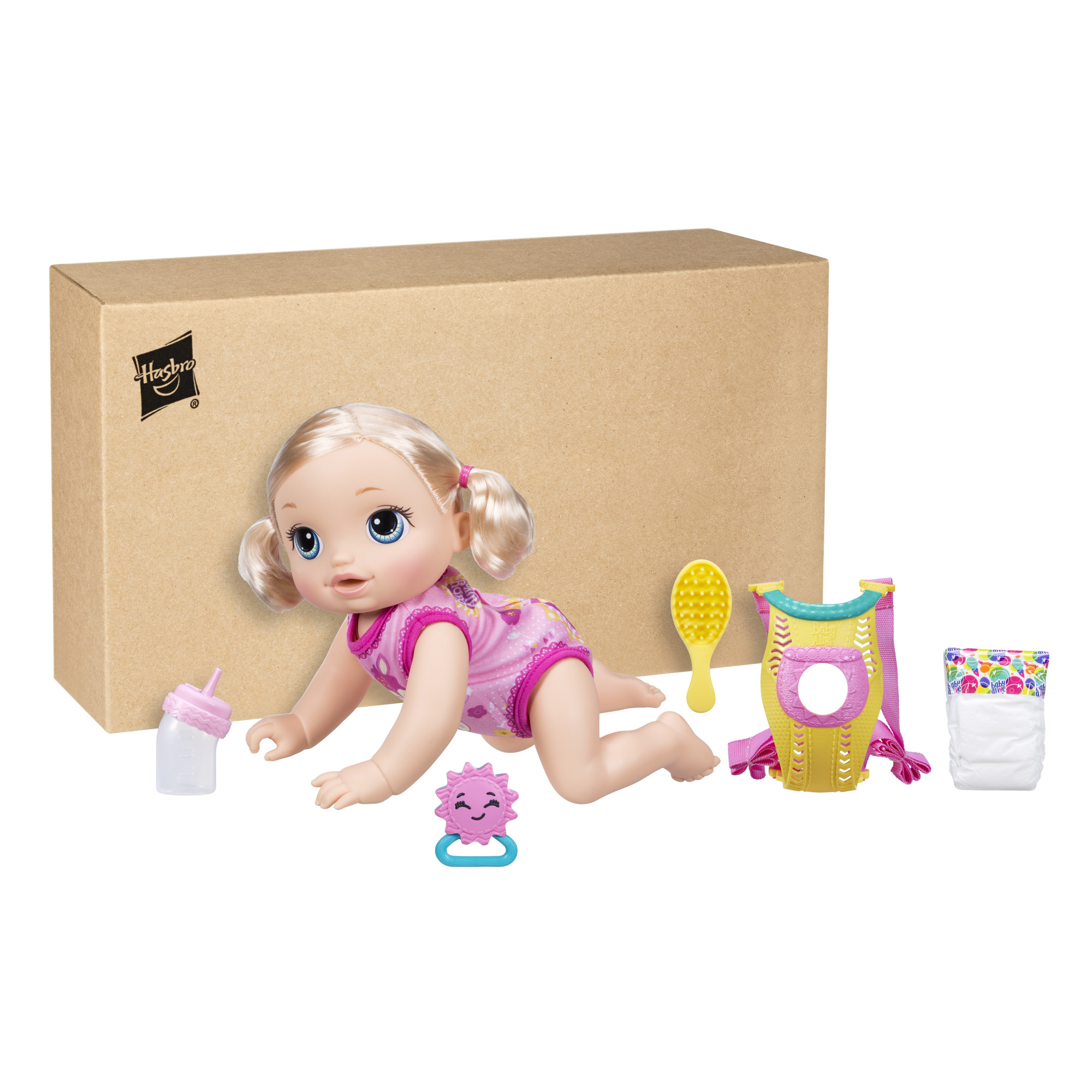 Baby Alive Baby Go Bye Bye Blonde Hair Doll, Includes Baby Doll Carrier, Only At Walmart - image 3 of 13