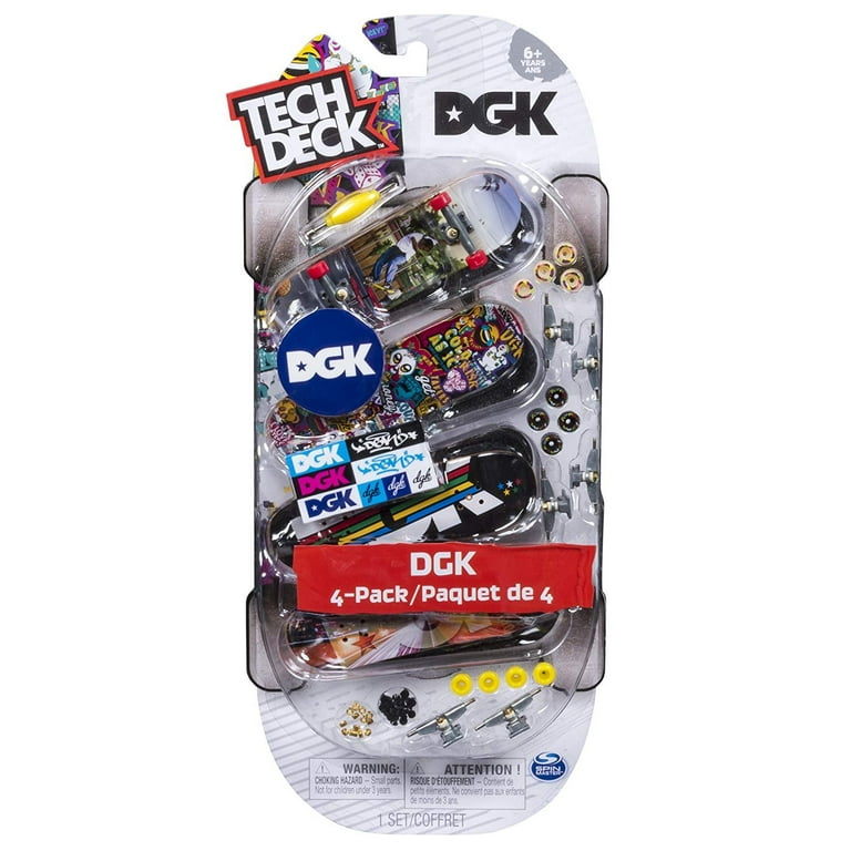TECH DECK 96mm Fingerboards 4-Pack DGK - Toy Skateboard
