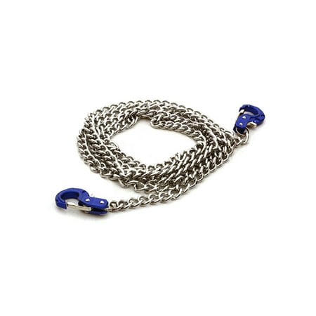 

Integy RC Toy Model Hop-ups C26493BLUE Realistic 1/10 Scale Metal Drag Chain w/ Tow Hooks for Off-Road Crawler