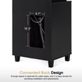 thumbnail image 6 of BarberPub Bathroom Vanities Storage with Shampoo Bowl, Hair Salon Wash Sink Shampoo Station, Black, 6 of 10