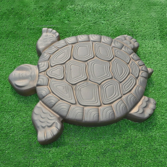 Flmtop Moule de Simulation en Forme de Tortue pour Allée de Jardin, Pavé, Pierre de Marche, Moule