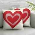 thumbnail image 3 of JEUXUS Valentines Day Pillow Covers Pink Heart Love Valentines Day Pillows Winter Holiday Lumbar Pillow Covers  Outdoor Pillowcase for Home Decor, 3 of 5