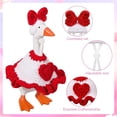 thumbnail image 3 of Valentines Day Decorations Goose Clothes Set, Heart/holiday Decor Clothing for Tabletop Goose Statue, Cute Front Porch Shelf Decor and Gift Idea C, 3 of 5