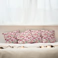 thumbnail image 7 of Ambesonne Floral Throw Pillow Cover 4 Pack, Peonies and Roses, 20", White Pink Blush, 7 of 7