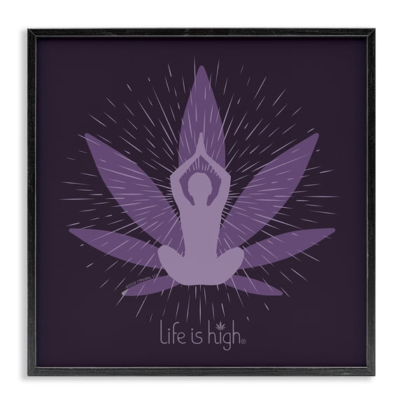 Stupell Industries Bohemian Black Framed Giclee Art, 12 x 12, by LIH