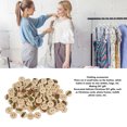 thumbnail image 3 of Mixed Wooden Buttons 100pcs, Synthetic Wood, Sewing Craft, DIY Gift, Skin Friendly, 3 of 8