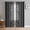 Black, variant on Black Geometric Semi Sheer Curtains 84 Inch Length 2 Panels Set, Boho Stripe Retro Farmhouse Texture Sheer Kitchen Curtain Privacy Voile Window Curtain for Living Room Bedroom Rod Pocket Drapes