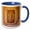 Blue/White, variant on 3drose, Morocco, Ouarzazate Province. View of Atlas Film Studio, 11oz Two-tone Red Mug