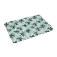 thumbnail image 2 of Xecao Flamingos And Palms print Flannel Mat: Non-slip, 16x24in. Ideal for kitchen, bedroom, bath & living room., 2 of 9