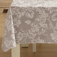 thumbnail image 5 of Home Bargains Plus Taupe Grapevine Print 60 x 104 inch Rectangle Vinyl Tablecloth with Flannel Backing, 5 of 9
