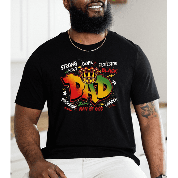 Juneteenth Dad Shirt Dope Black Father Tshirt Man of God Gift for Men
