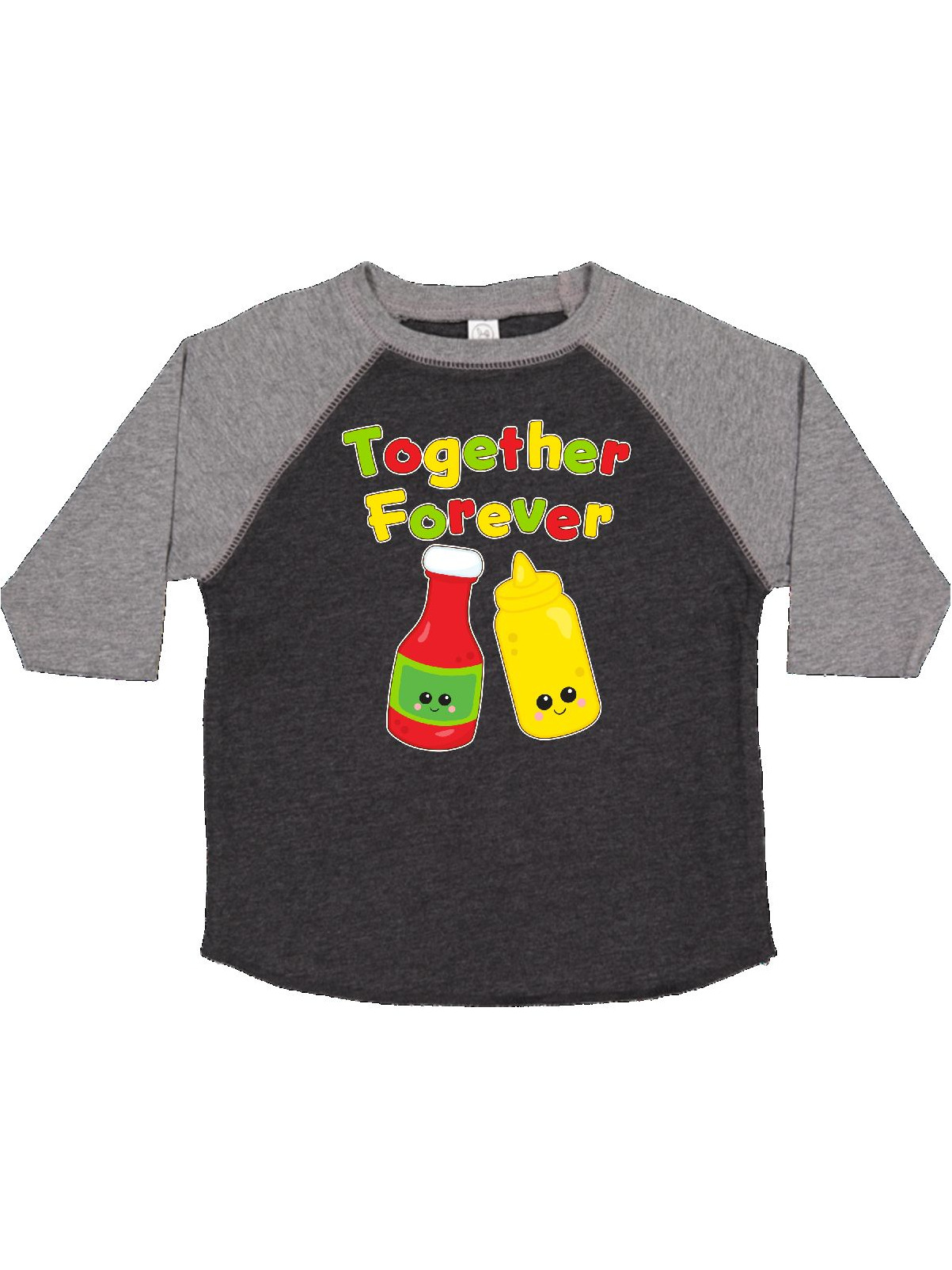 INKtastic Together Forever Ketchup and Mustard Toddler TShirt