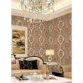 thumbnail image 3 of Eurotex Damask Design Wallpaper Roll for Covering Living Room, Bedroom Walls (Luxury Vinyl Coated 57 sq.ft Roll, 3 of 4