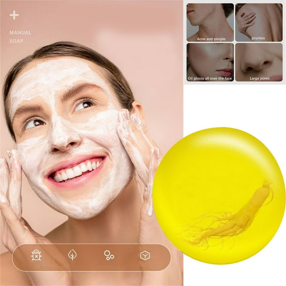 WIZUTIZ Ginseng Soap Sophora Flavescens Removal Soap Facial Cleansing with Sulfur Soap Facial Cleansing 126g Free Size up to 65% Off