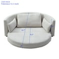 thumbnail image 4 of LUCKHAO Foldable Sleeper sofa bed, Floor Sofa Chair Bed,multi-functional, circular bed, adjustable Futon Sofa Folding Lazy Sofa couch,double, for balcony ,living room, sitting and sleeping sofa, 4 of 8